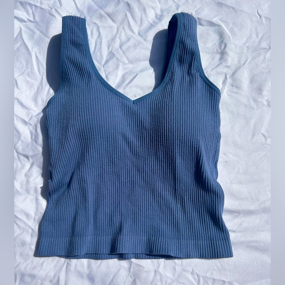 cropped tank top with built in bra. Size small, from altar’d state